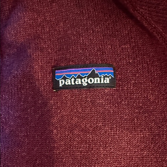 Patagonia Maroon Quarter-Zip Fleece - Picture 2 of 4